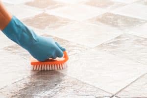 clean kitchen grout