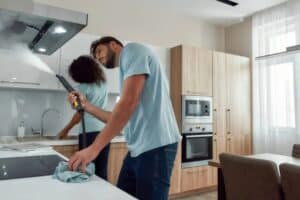 Clean a stove hood